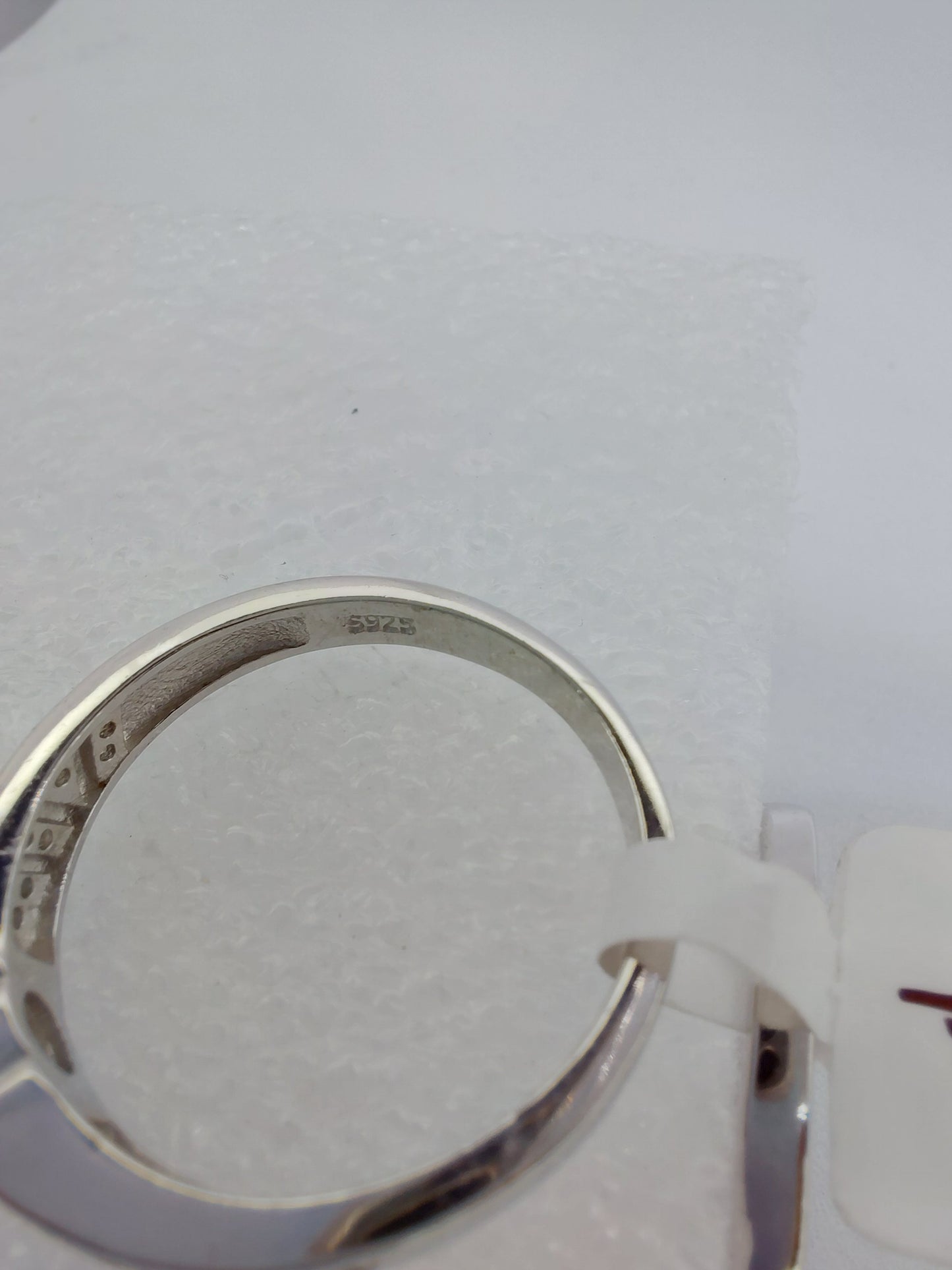 White CZ stone 925 couple rings