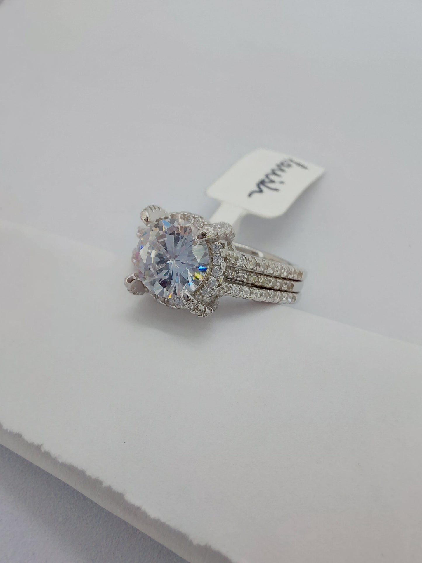 Exclusive 2 in 1 Solitaire 925 ring