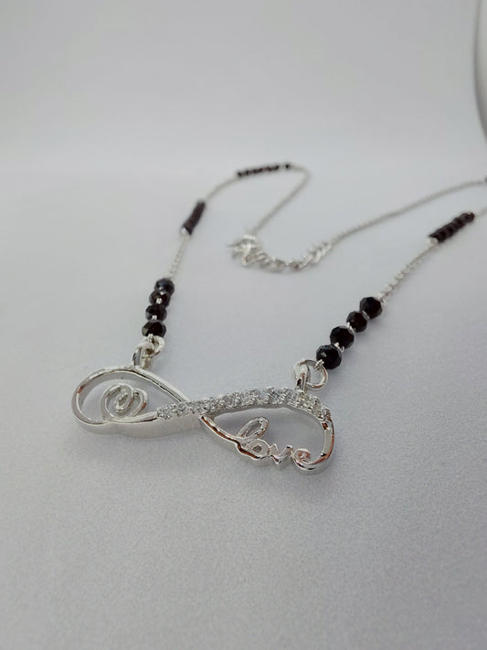 Infinity heart and love 925 mangalsutra