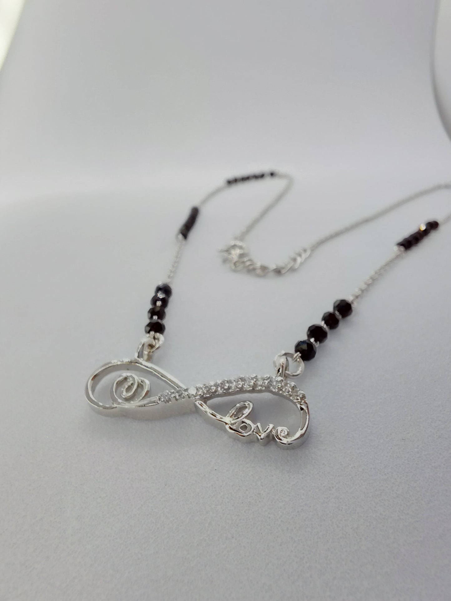 Infinity heart and love 925 mangalsutra