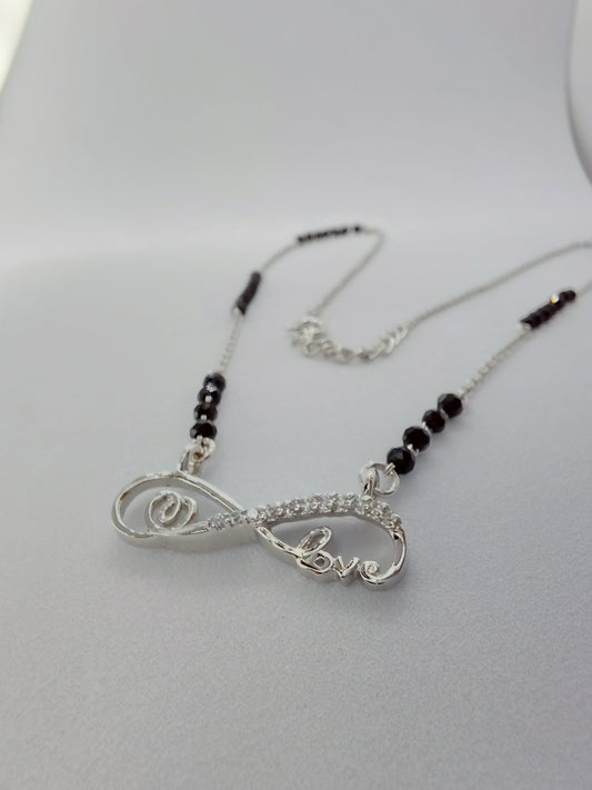 Infinity heart and love 925 mangalsutra