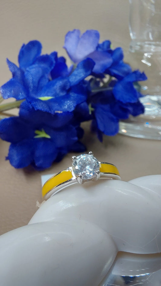 Sunbeam solitaire ring