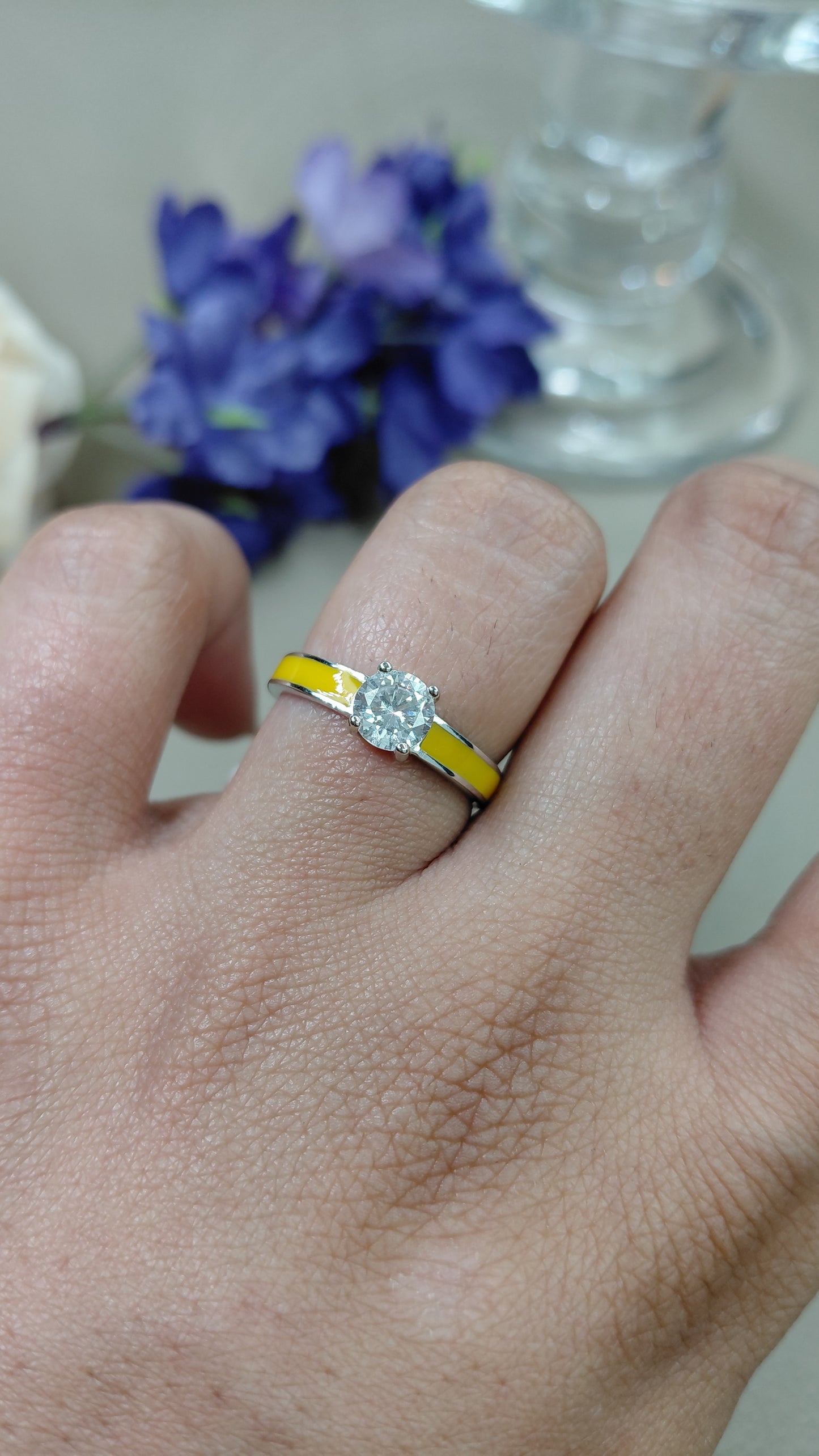 Sunbeam solitaire ring