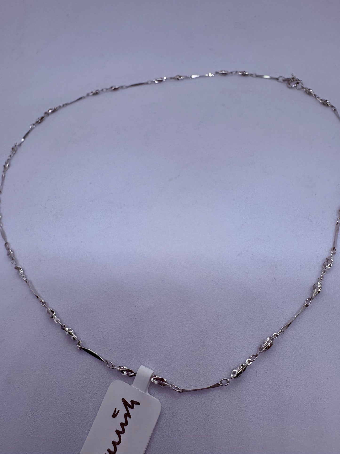 925 interlock design delicate chain