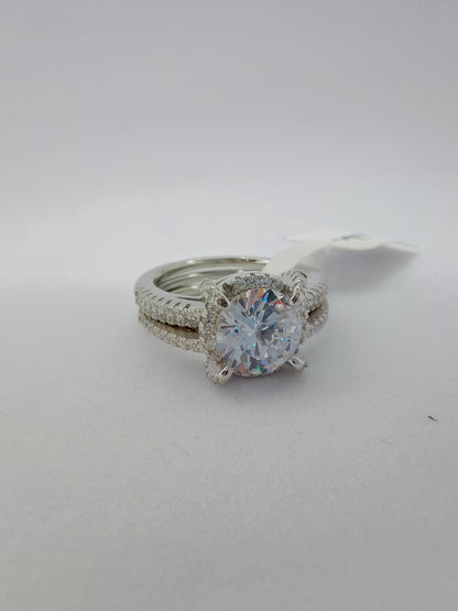Exclusive 2 in 1 Solitaire 925 ring