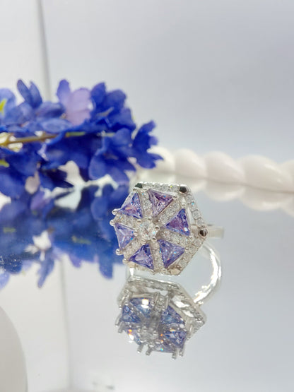 The Amethyst Snowflake ring