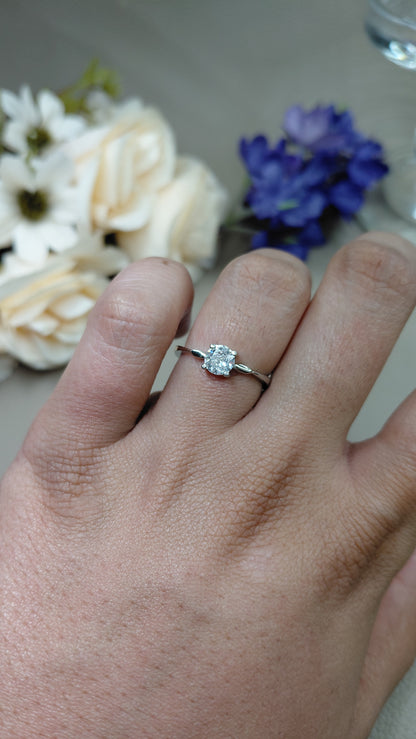 The elegant solitaire ring