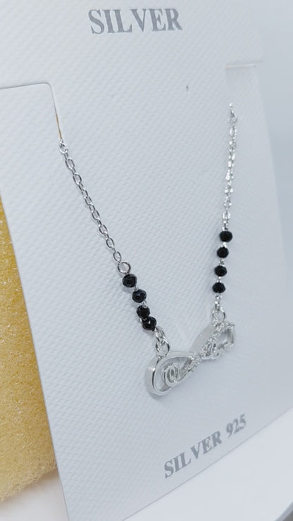 Infinity heart and love 925 mangalsutra
