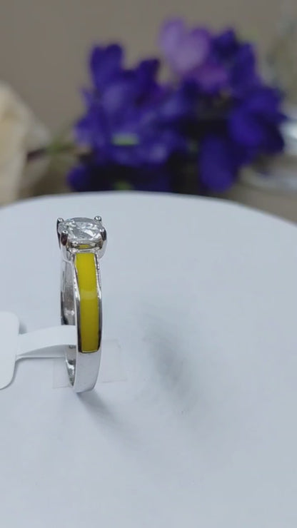 Sunbeam solitaire ring